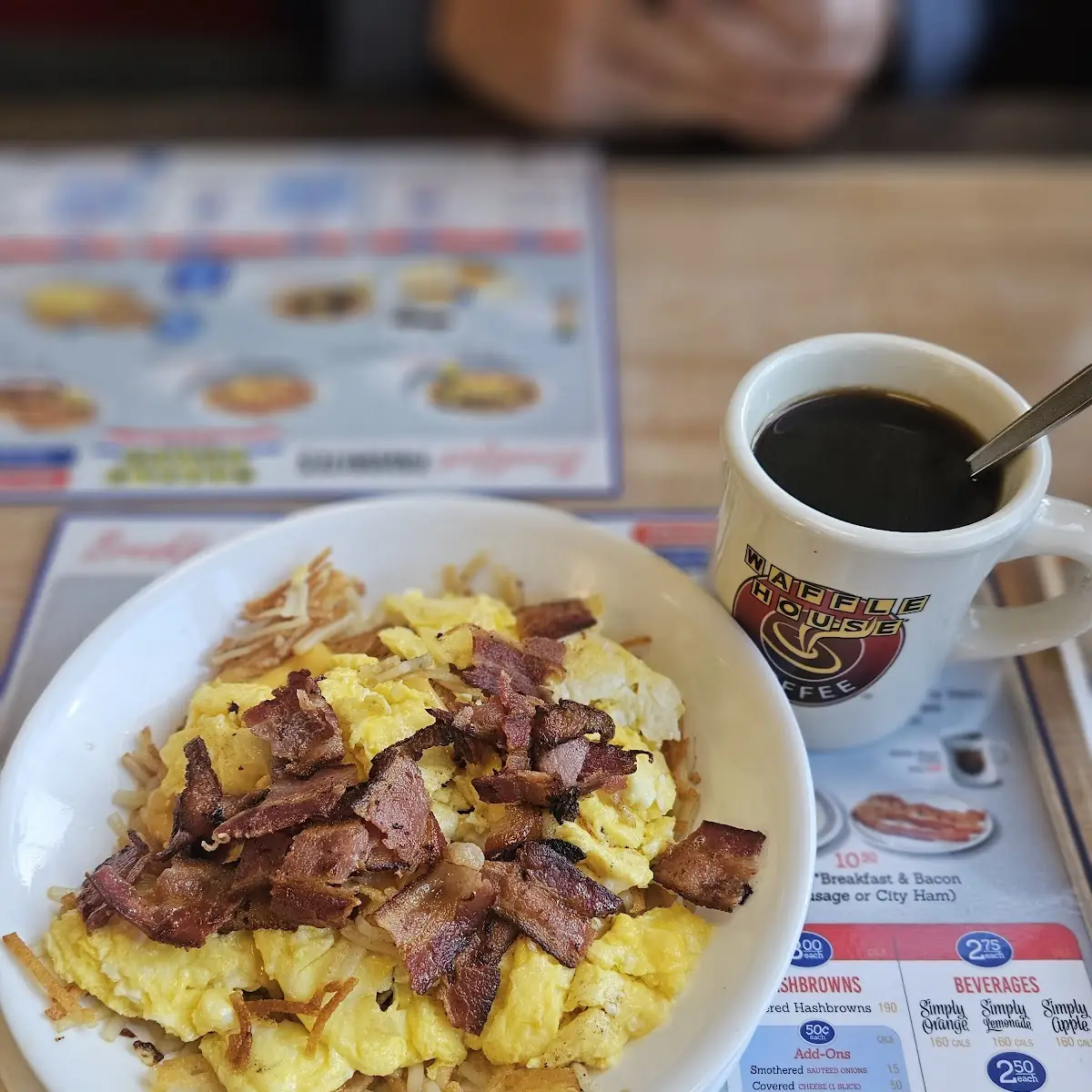 Eggs Bacon Cheese Hash Browns