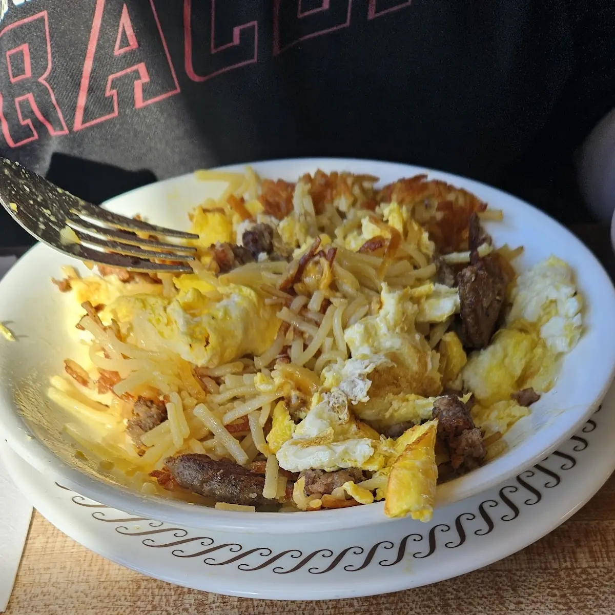 Hash Brown Bowl with Sausage Patties