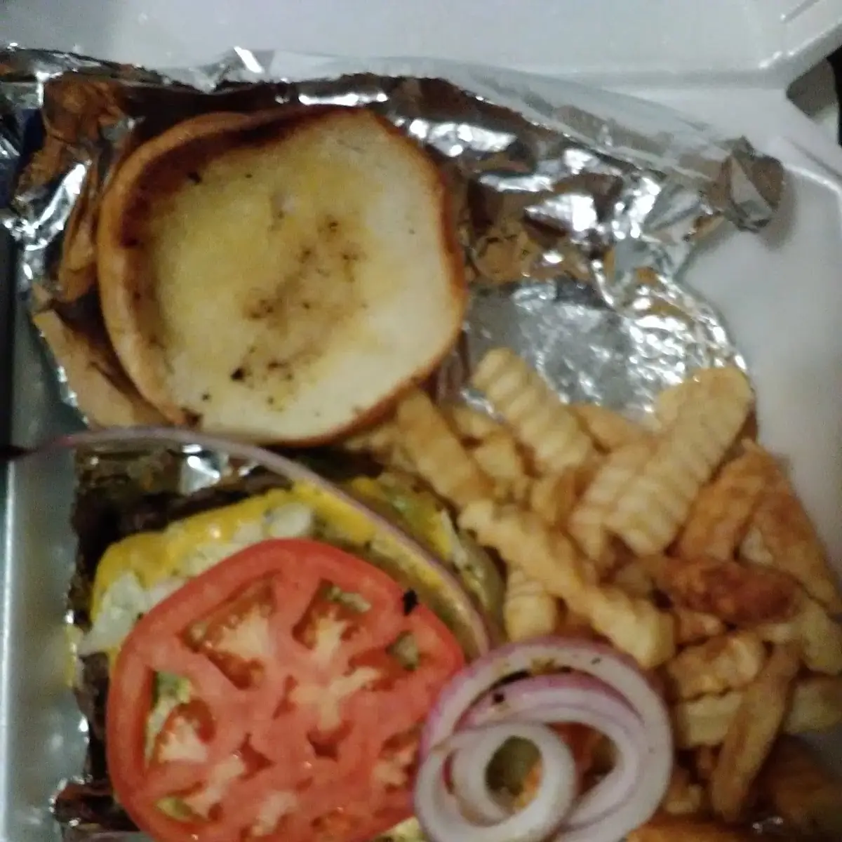Carry-Out Double Cheeseburger