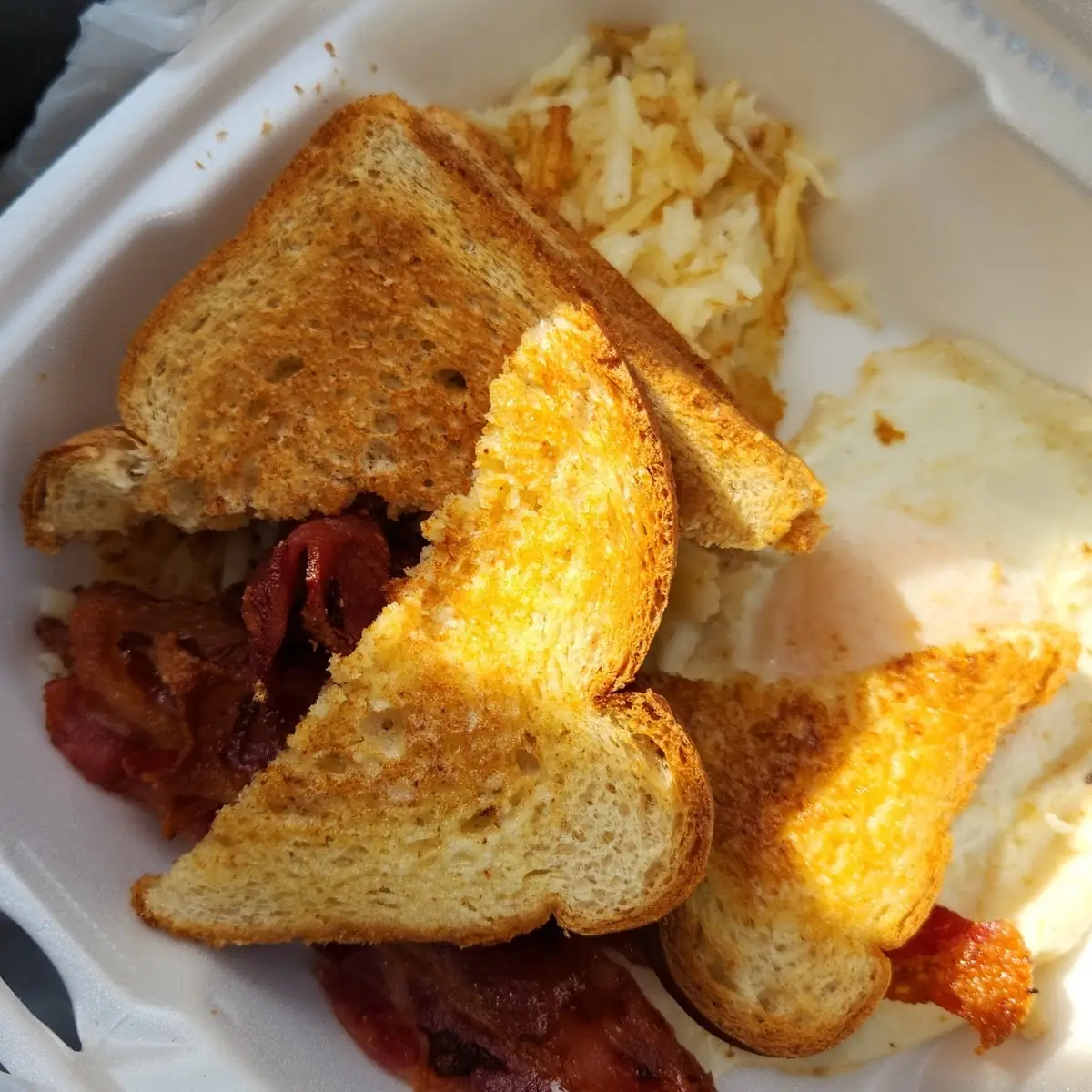 Medium Eggs Bacon Hash Browns Toast
