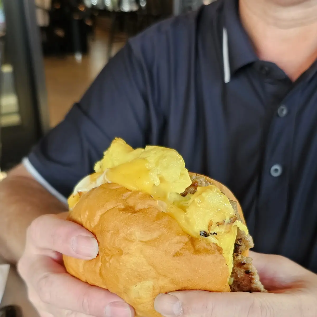 Sausage Egg and Cheese Sandwich w Double Egg