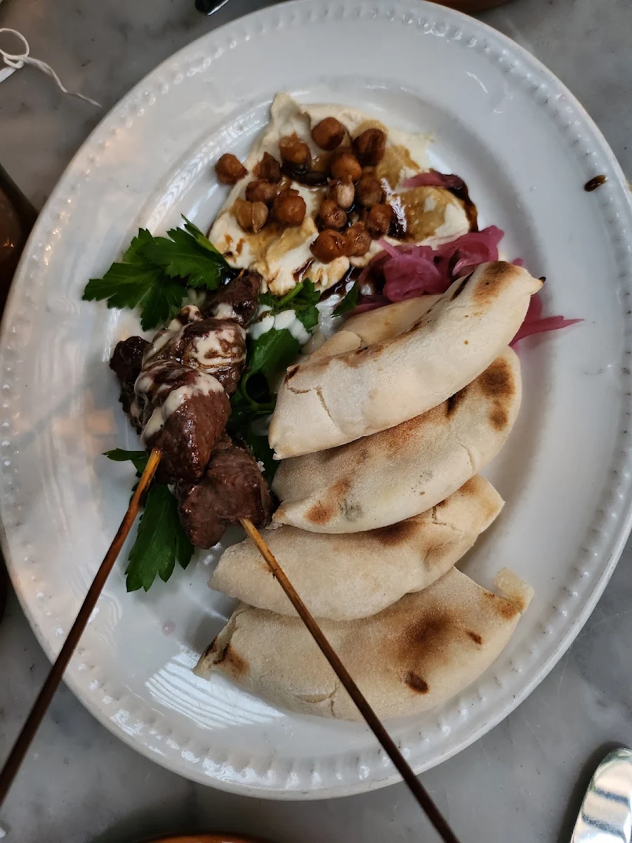 Beef Skewers & Hummus, The Potting Shed at The Grounds