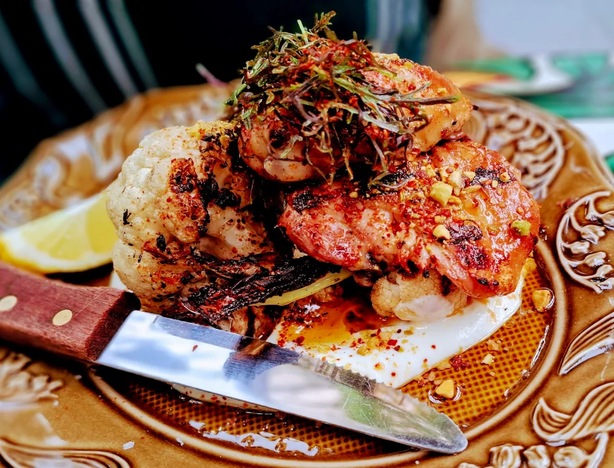 Charred Cauliflower, The Potting Shed at The Grounds