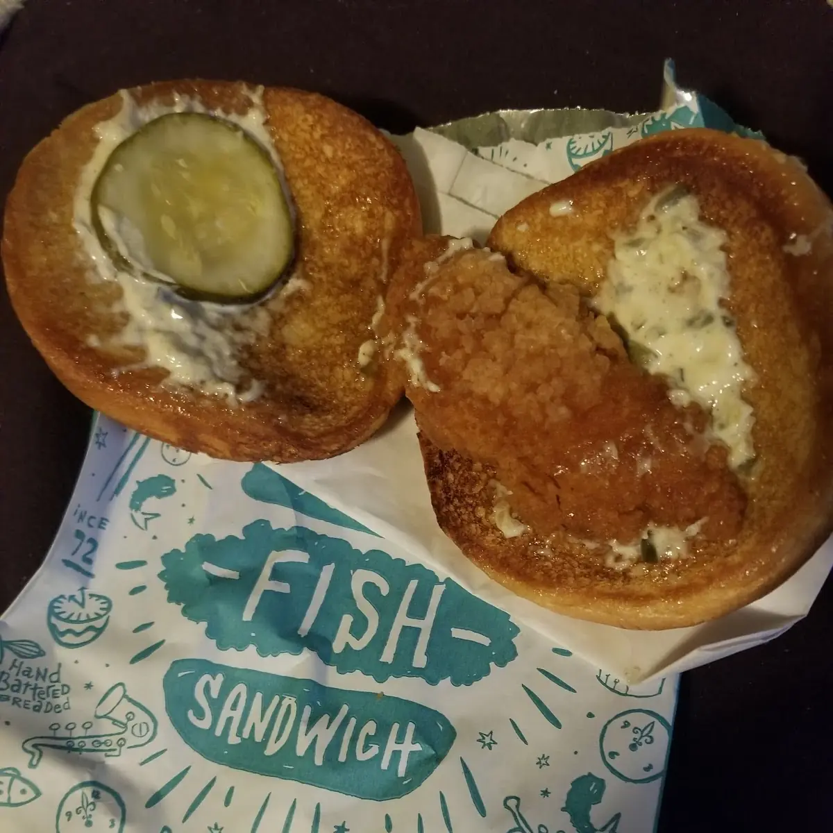 Flounder Sandwich More Like a Fish Tender