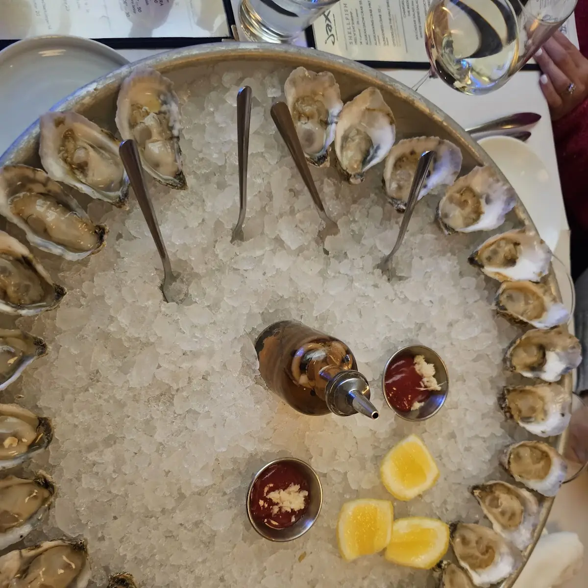 Variety of Oysters on the Half Shell