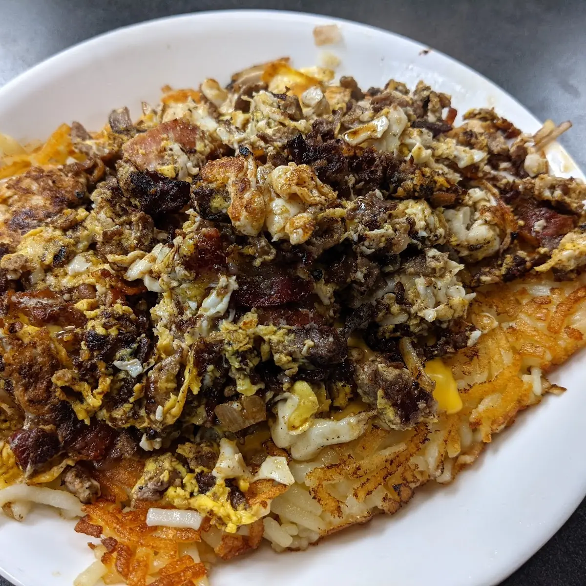 Hash Browns Scattered Covered and Smothered
