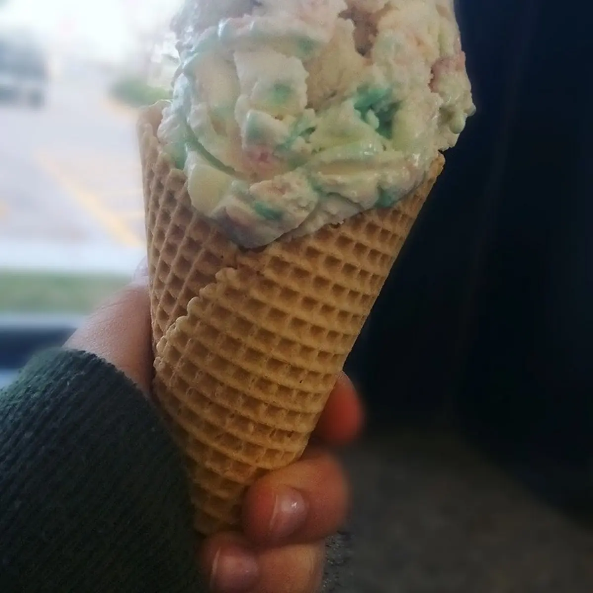Birthday Cake Ice Cream Cone with Sprinkles