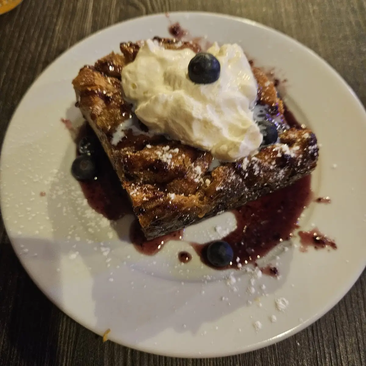 Blueberry Bread Pudding