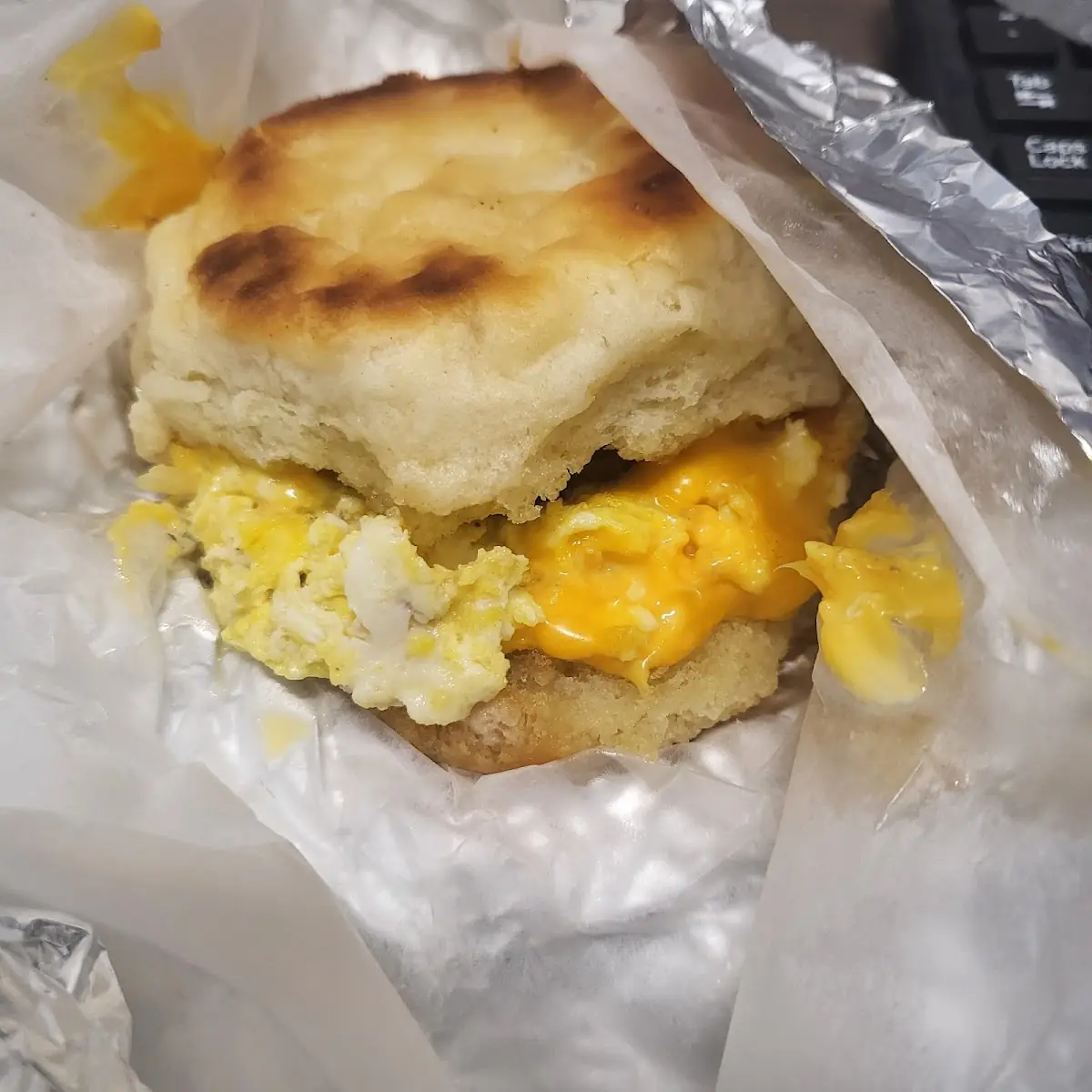 Sausage Egg and Cheese Biscuit