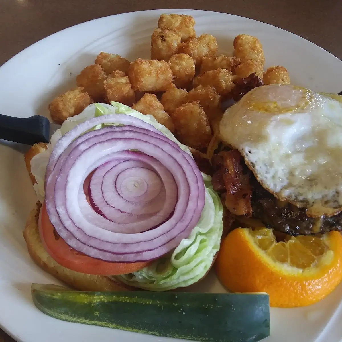 Burger Tater Tots