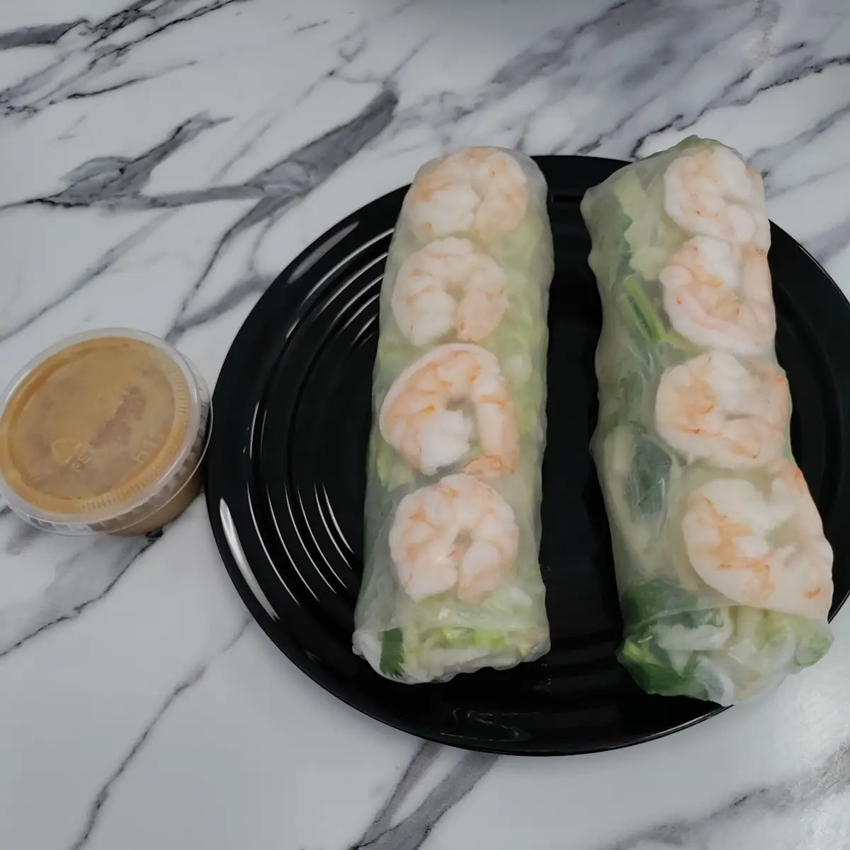 Shrimp Spring Rolls with Peanut Dipping Sauce