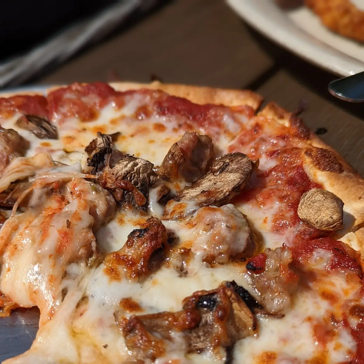 Sausage and Mushroom Pizza