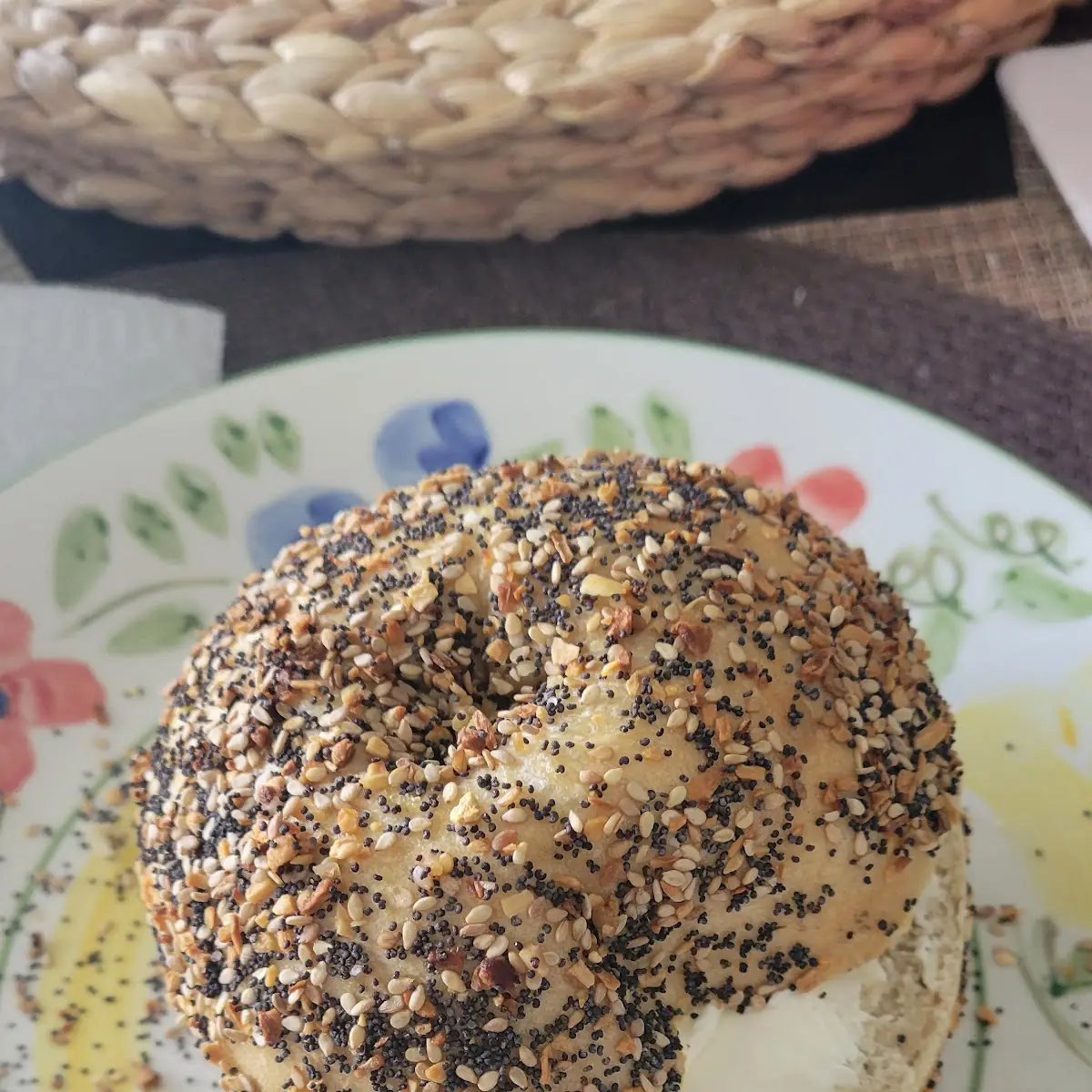 Everything Bagel with Cream Cheese