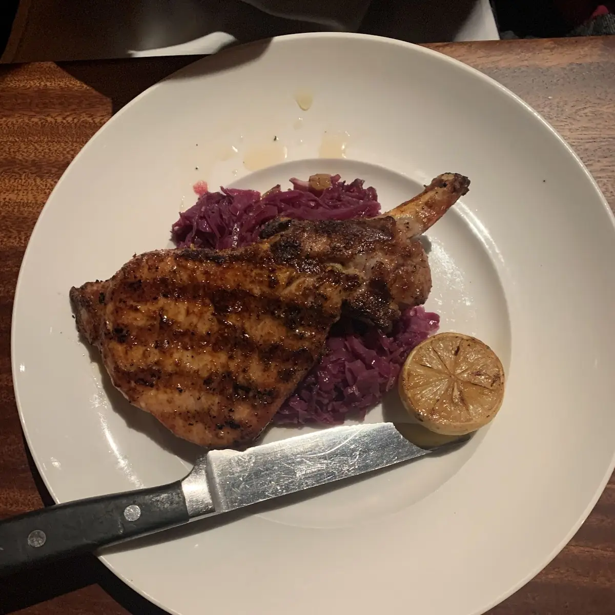 Wood-Grilled Dry-Rubbed Pork Chop