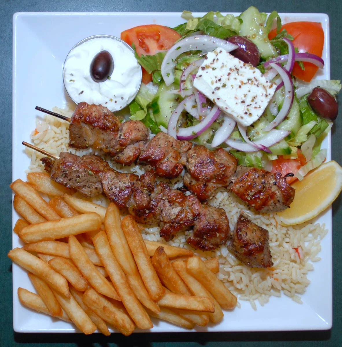 Soutzoukakis Pita Platter, VILLAGE GREC SOUVLAKI