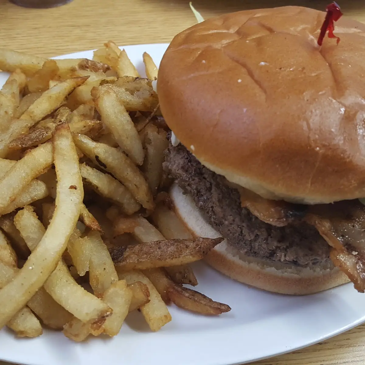 Bacon Cheeseburger and Fries