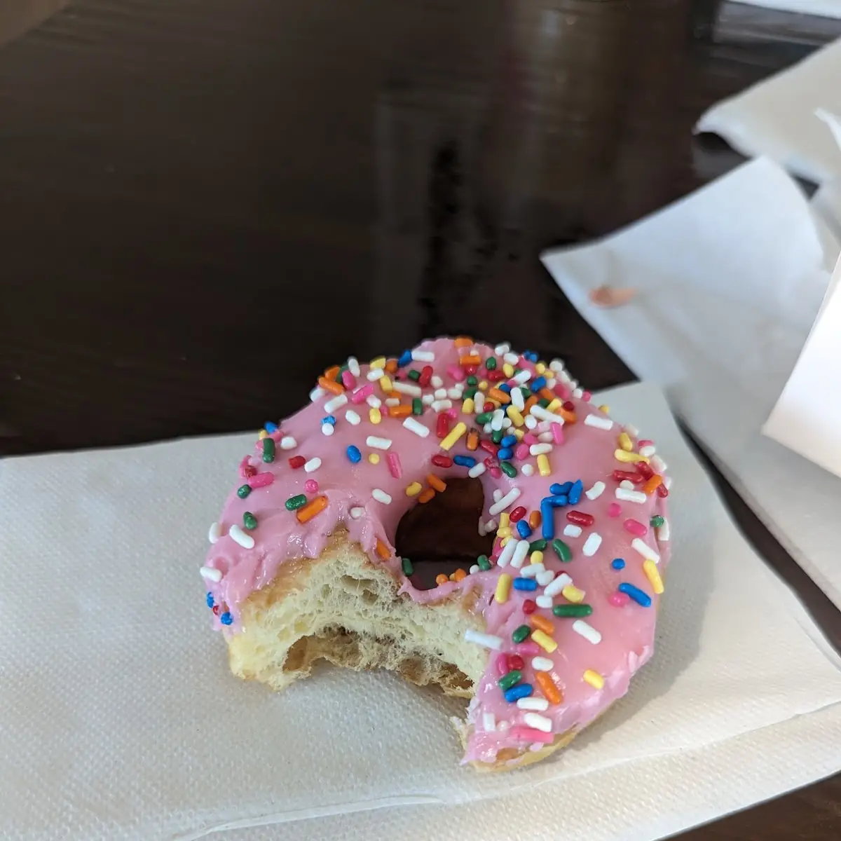 Glazed Doughnut with Sprinkles