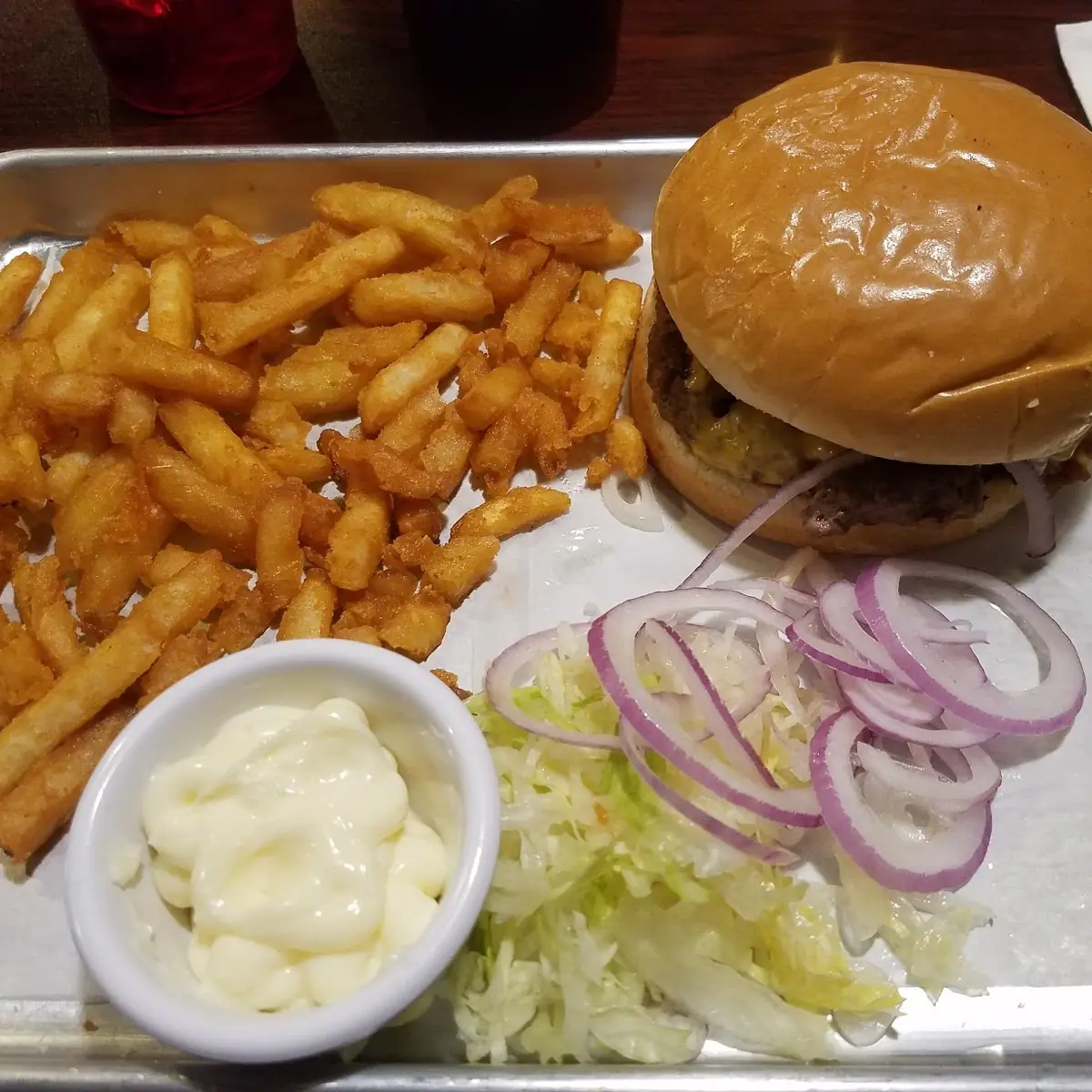 Cheese Burger with Fries