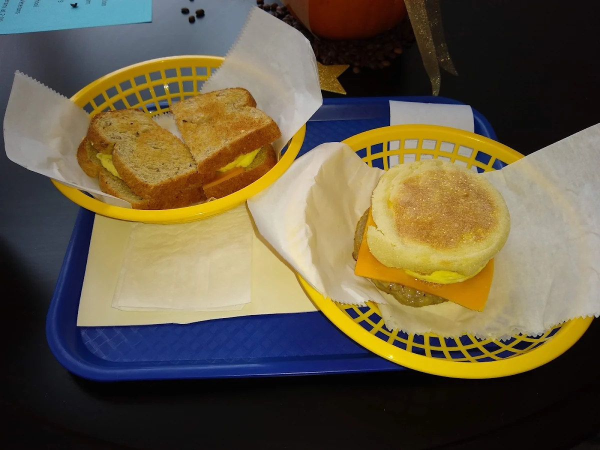 Bacon Egg and Cheese on Multi Grain Toast Sausage Egg and Cheese on English Muffin