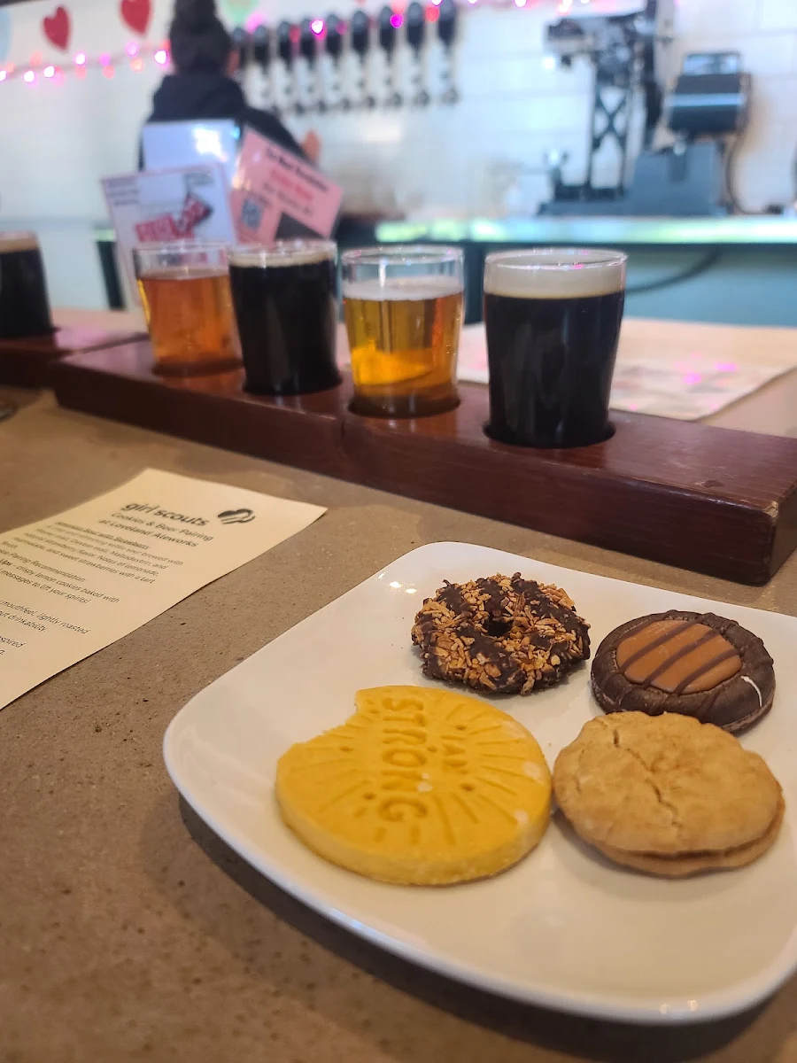 Beer Flight and Cookie Pairing