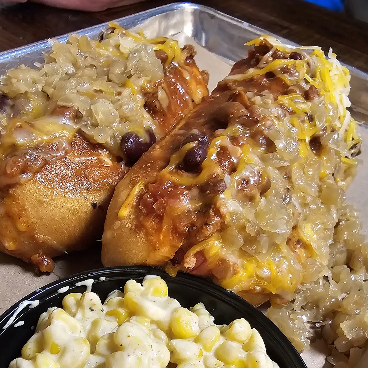 Smoked Brisket Chili's Dog