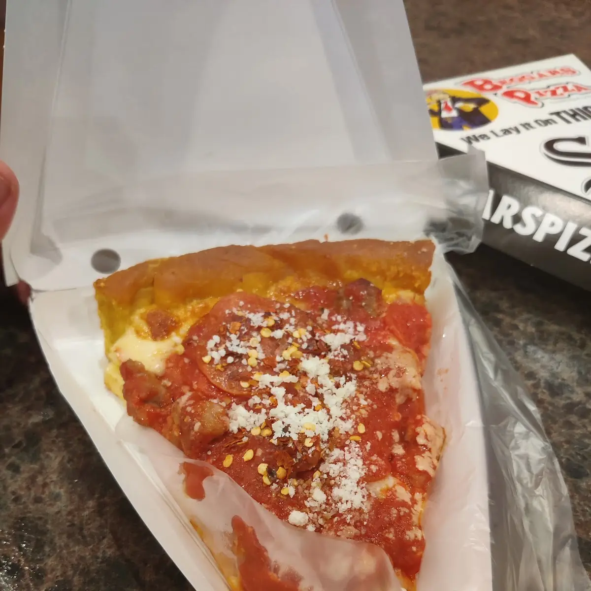 Sausage and Pepperoni Deep Dish Cheese Pizza