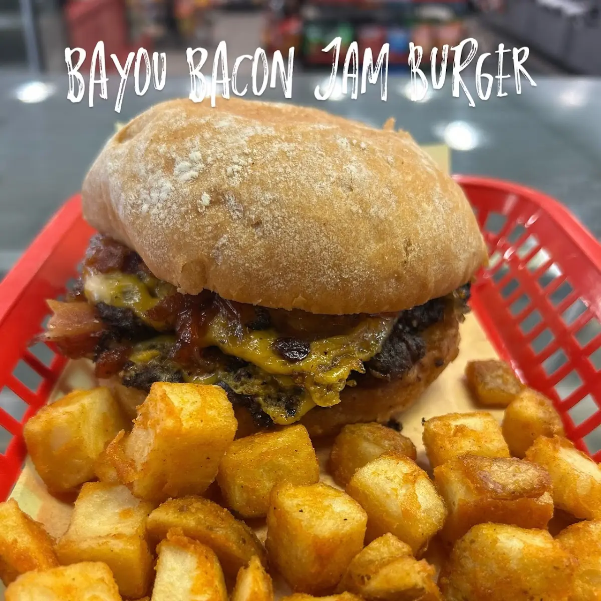 Bayou Bacon Jam Burger
