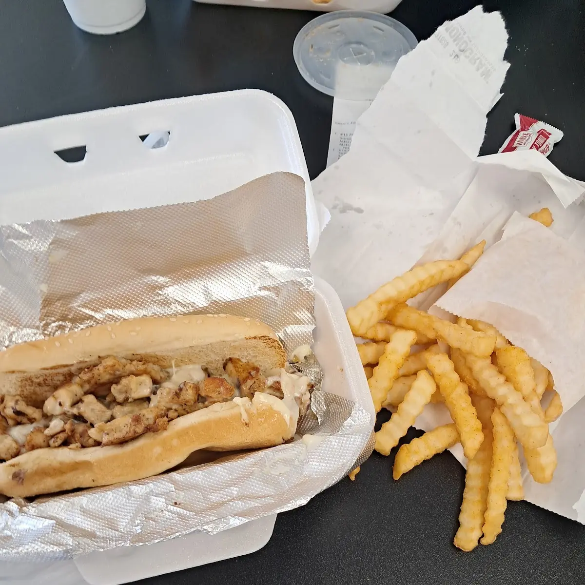 Philly Cheese Chicken Sandwich