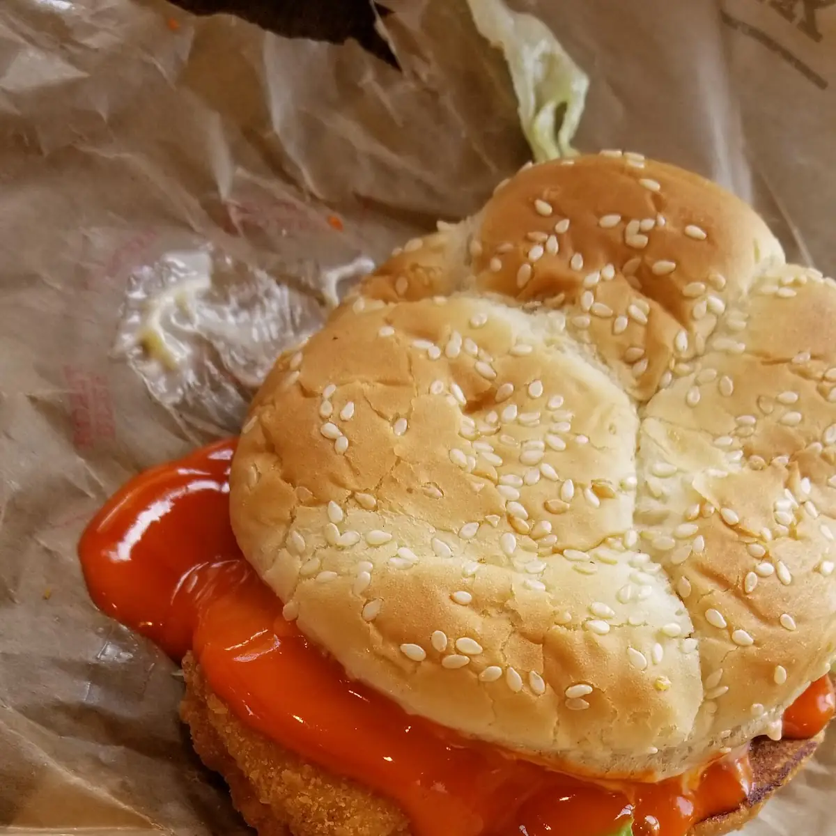 Fish Sandwich w Buffalo Sauce