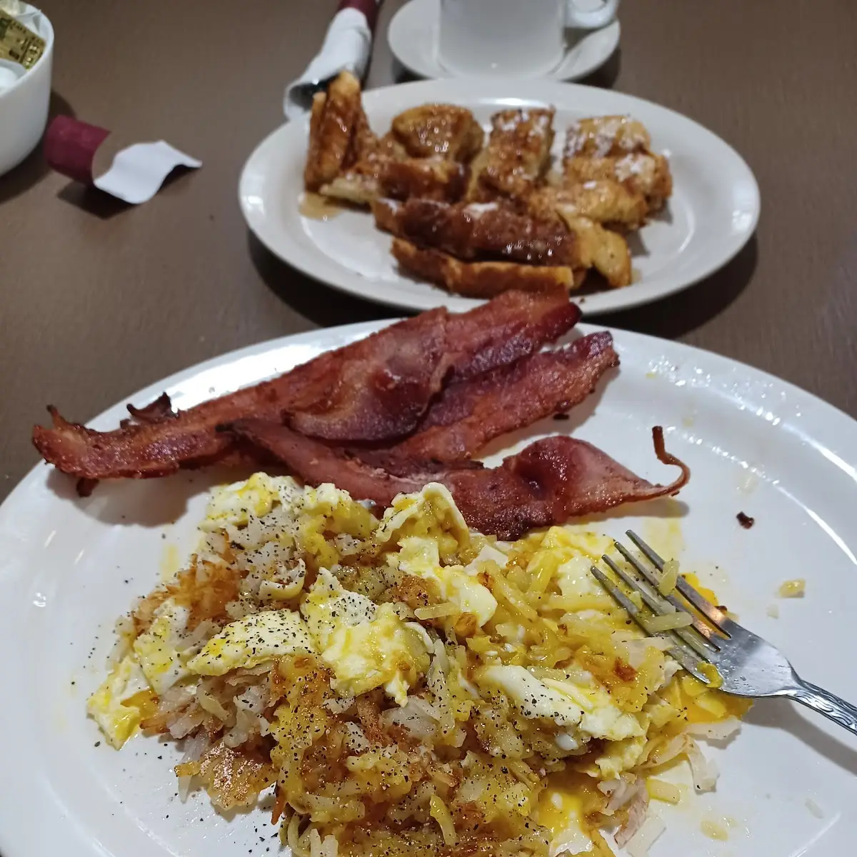 Hash Browns Eggs and Bacon