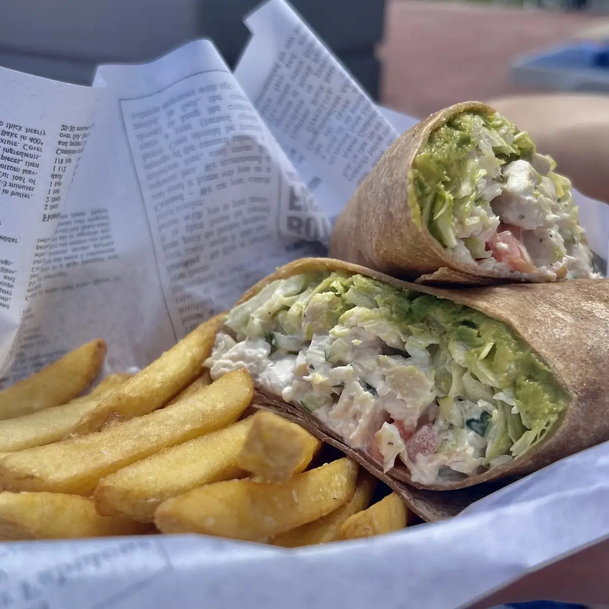 Avacado Chicken Salad Wrap
