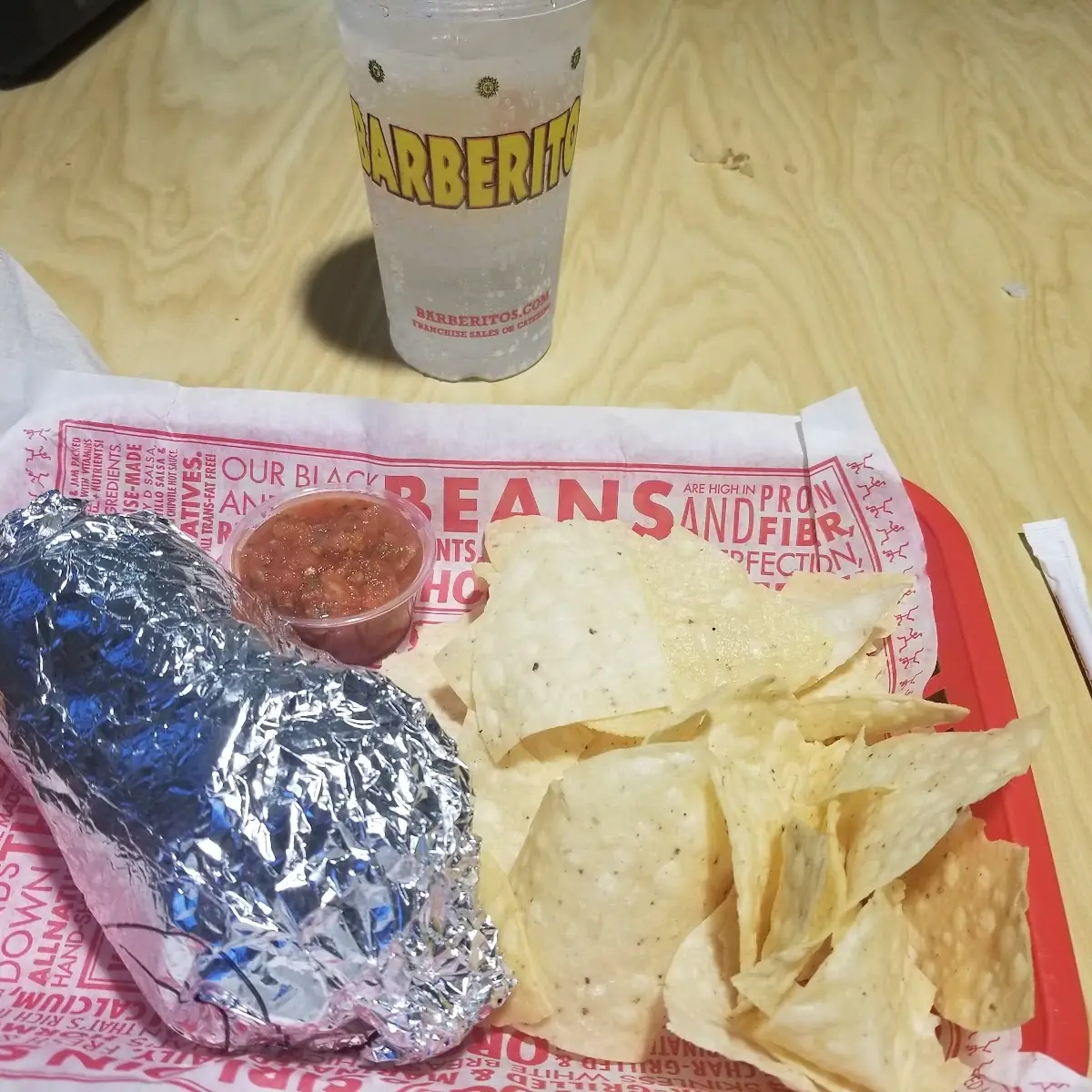 Spicy Chicken Burrito Combo