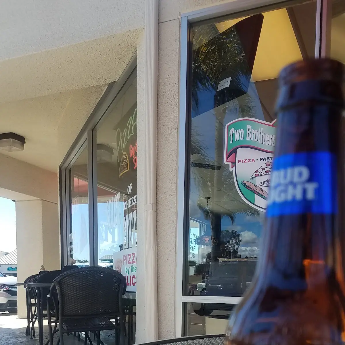 Beer Having a Beer Outside While We Wait for Our Pie to Be Cooked in covid19 2020