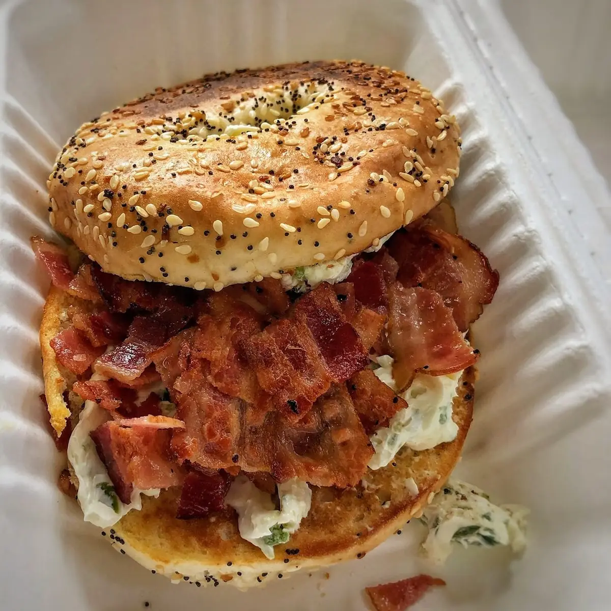 Bacon Bagel Sandwich