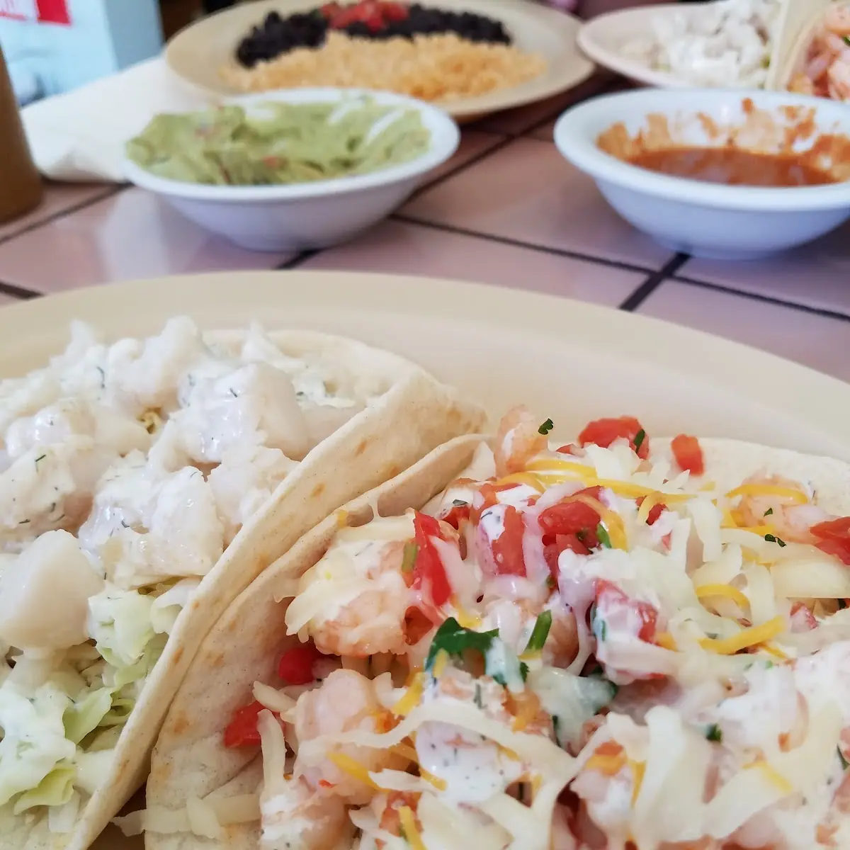 Fish Tacos & Shrimp Tacos