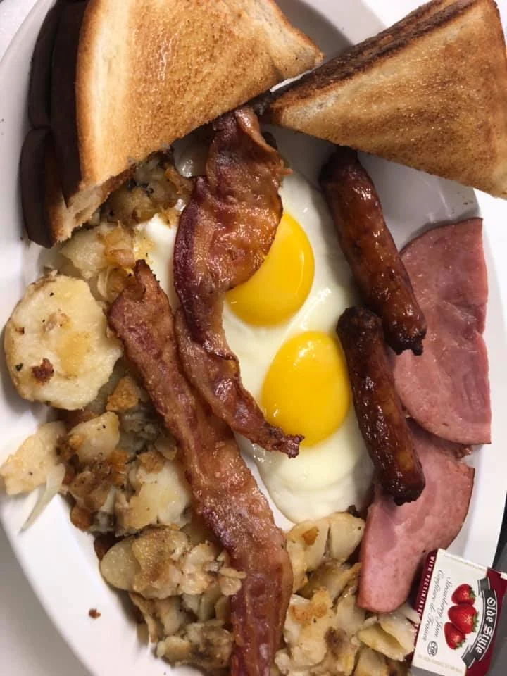 Breakfast Platter with Eggs Toast, Jim's sub shop & Restaurant