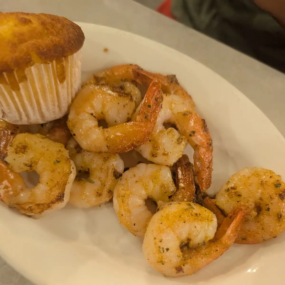 Grilled Shrimp and Corn Bread