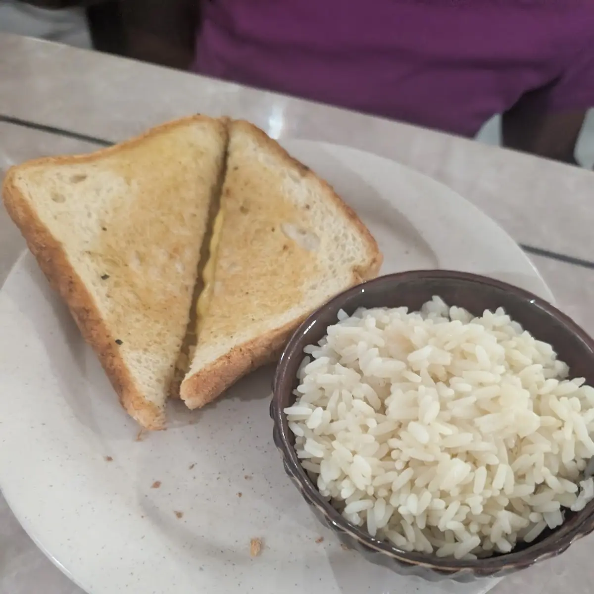 Kids Grilled Cheese and Rice