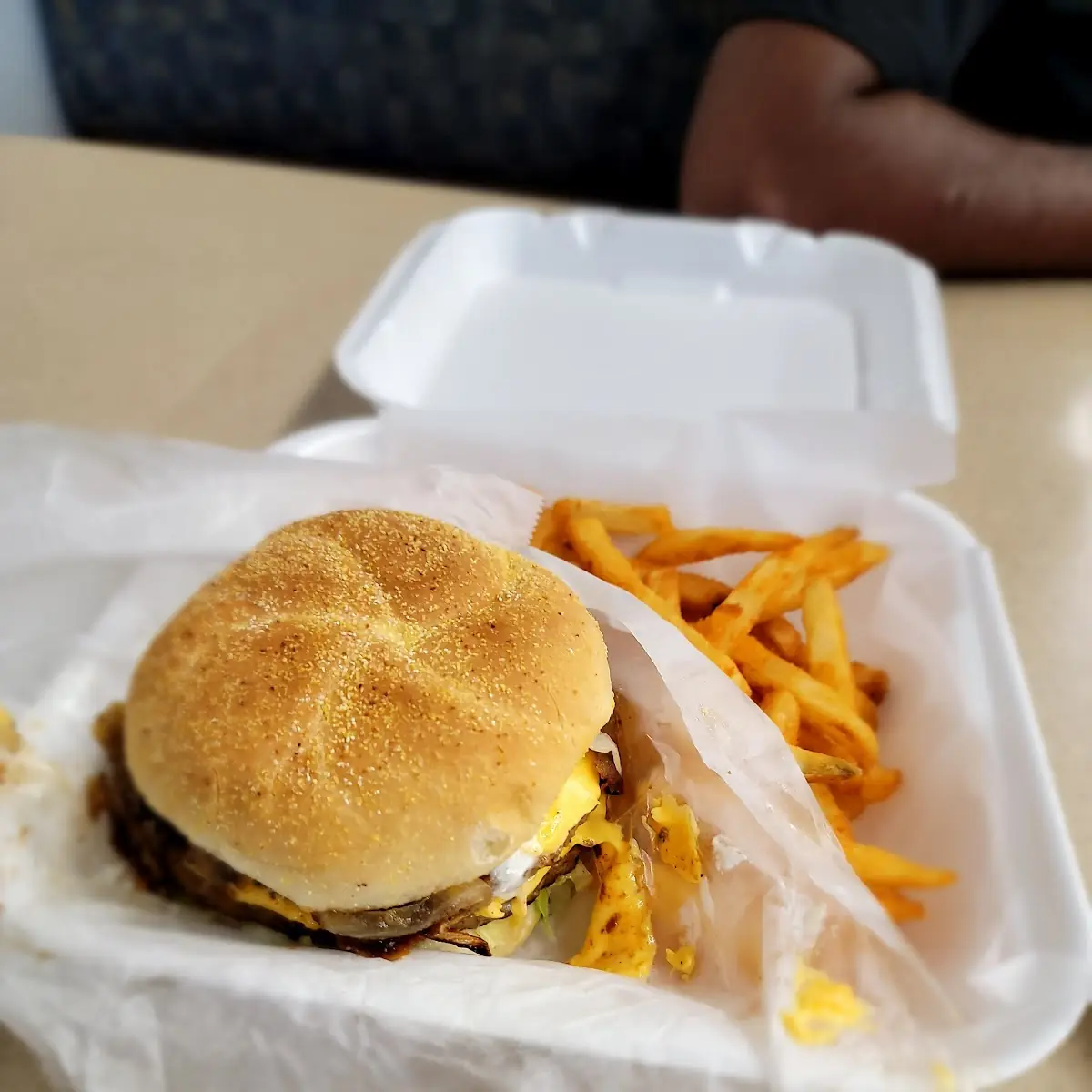 Double Gyro Cheese Burger