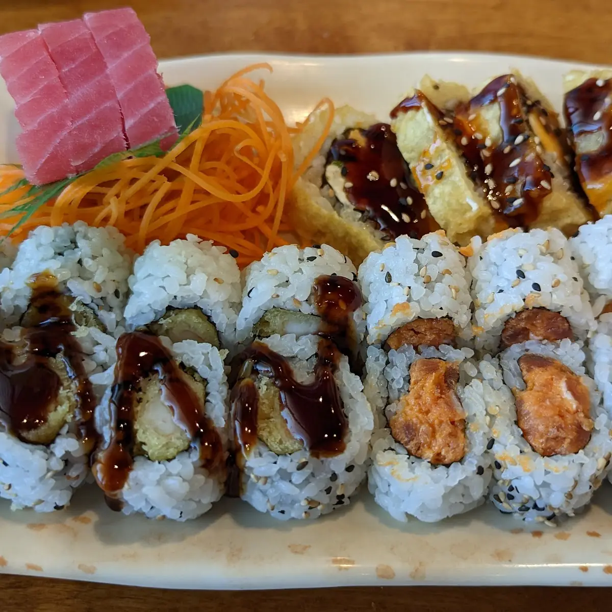 Spicy Tuna Roll Rainbow Roll
