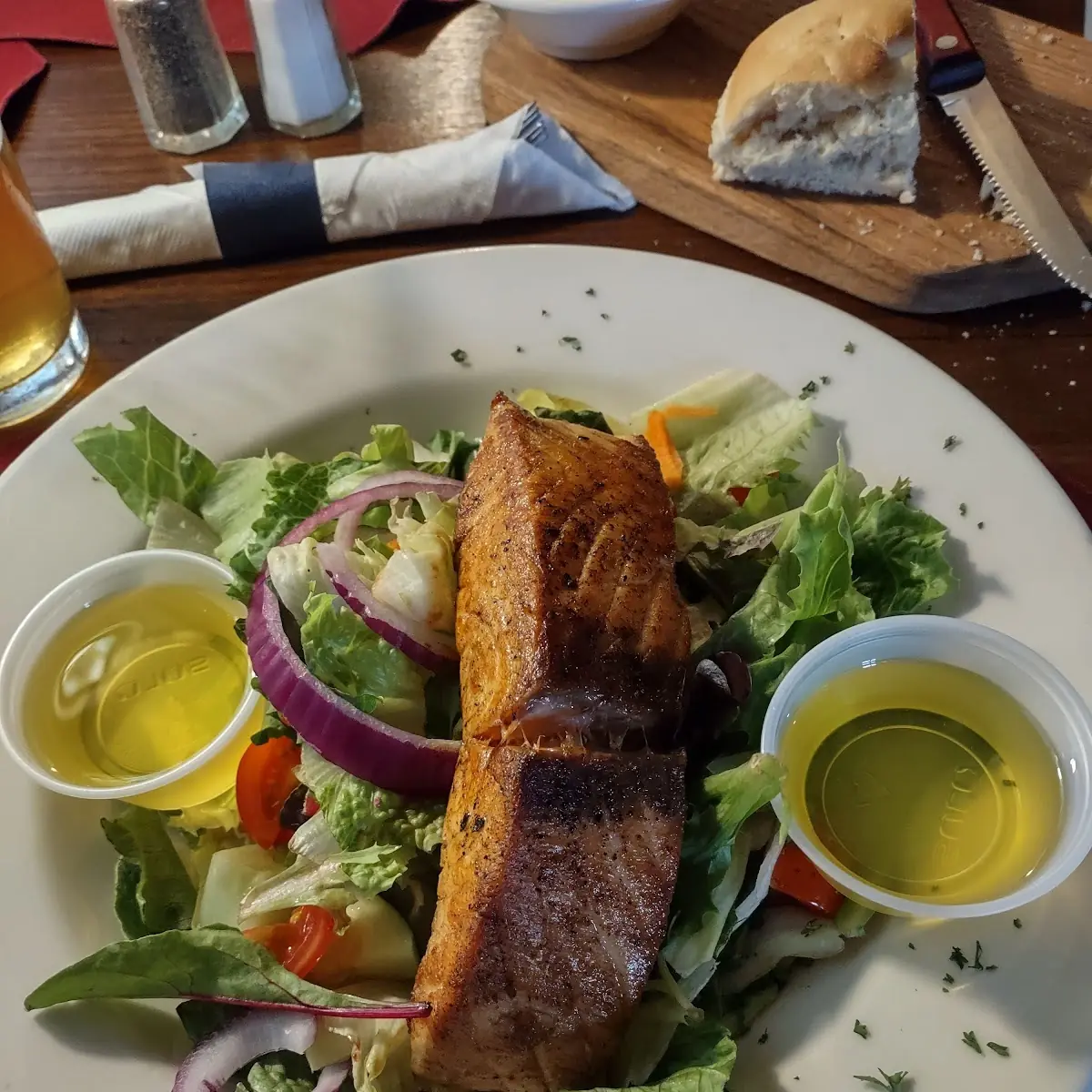 House Salad with Salmon