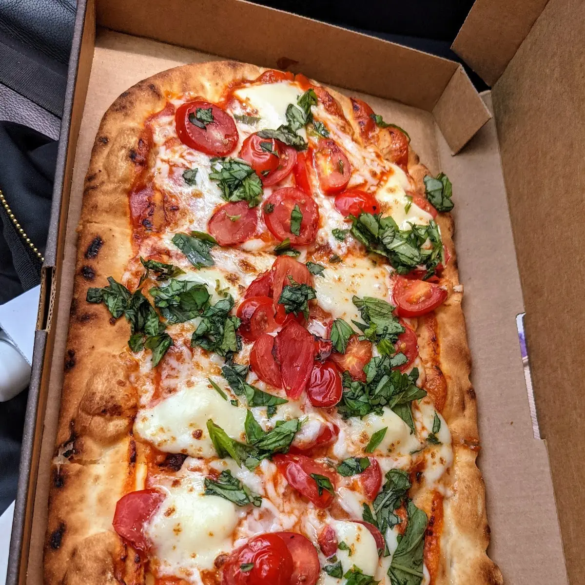 Margherita Flatbread with Extra Basil