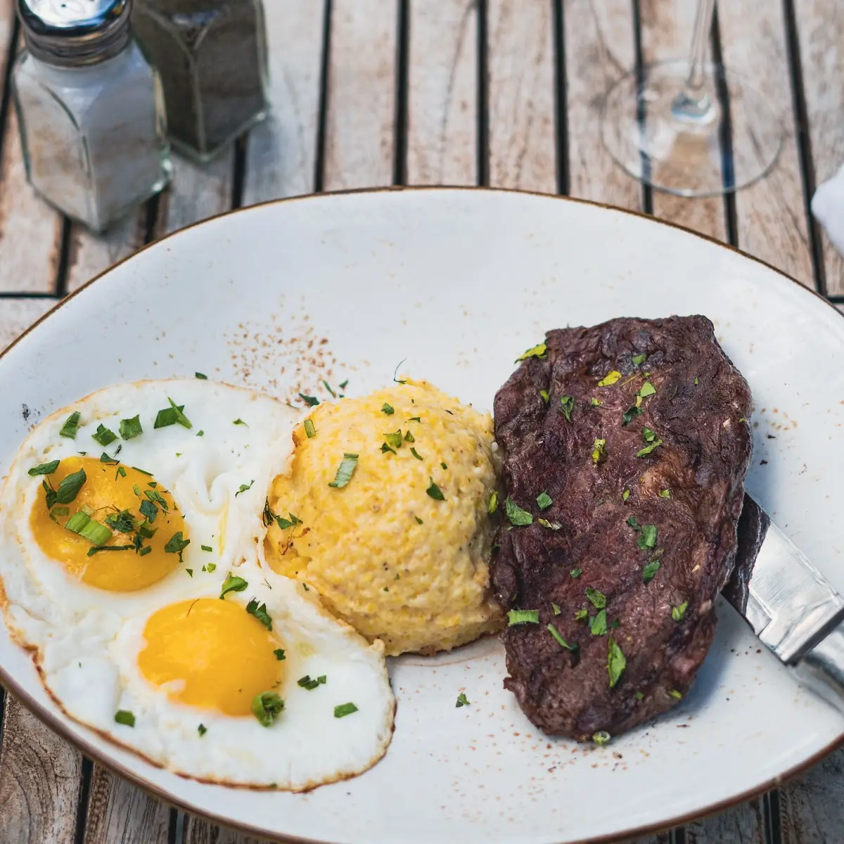 Steak Eggs & Polenta Mkt