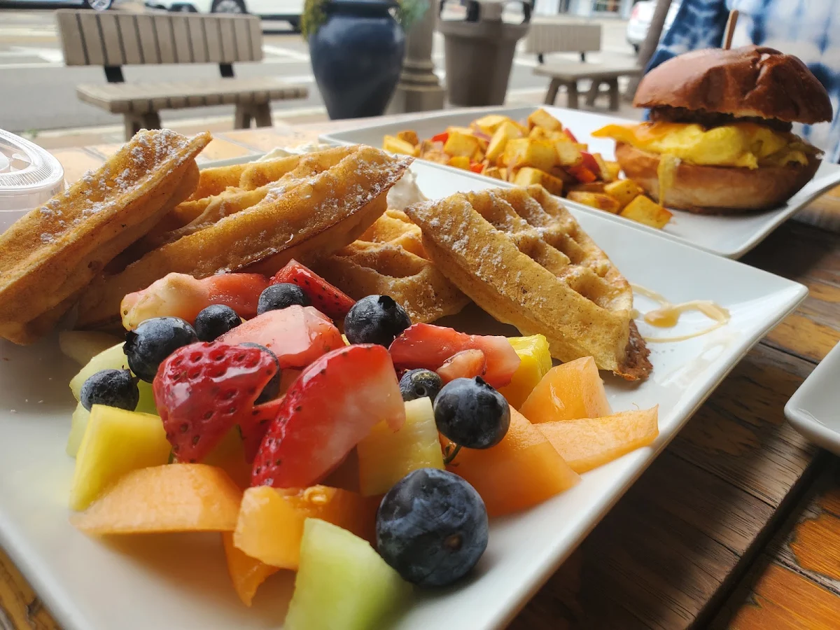 Fresh Fruit & Waffles
