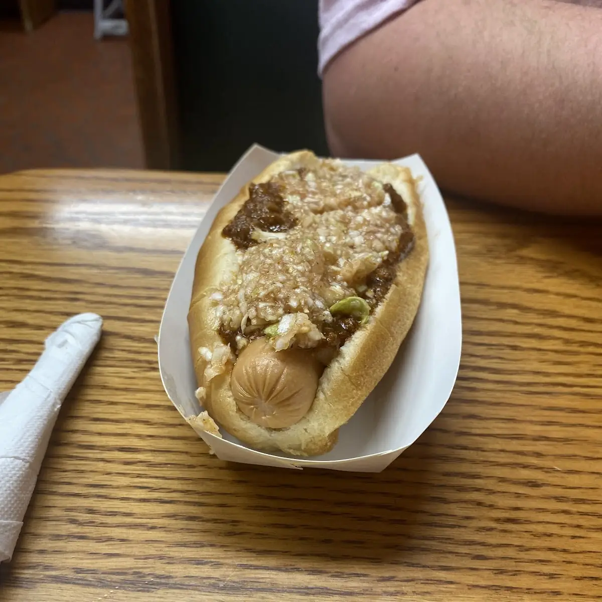 Hot Dog with Chili & Slaw