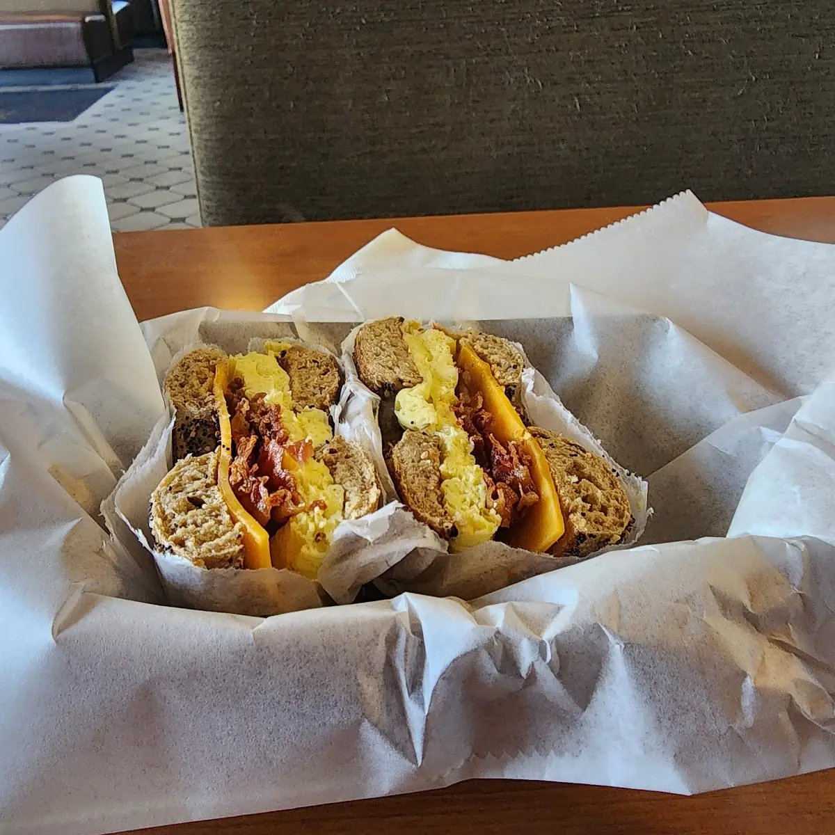 Sweet Kismet Egg Sandwich with Maple Syrup