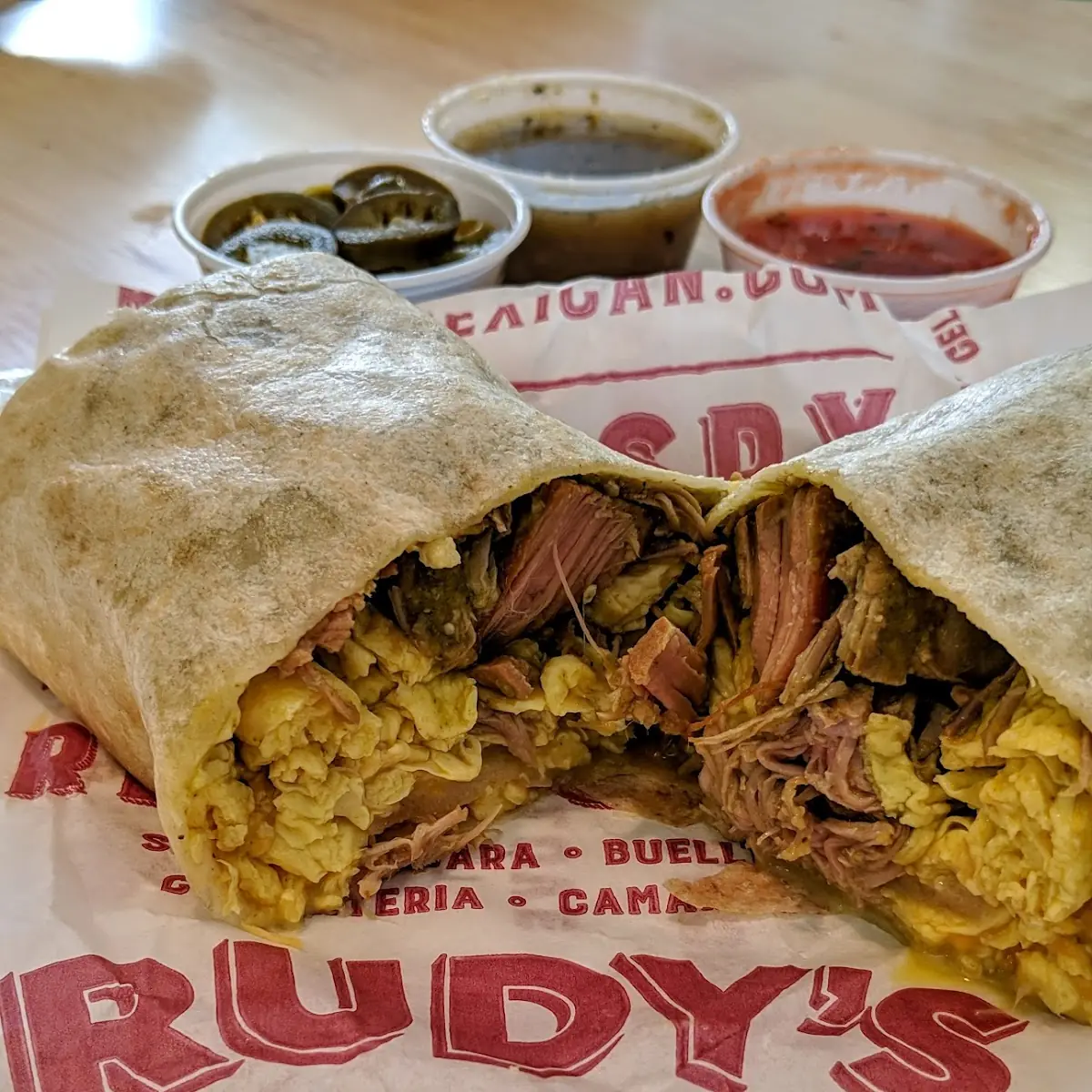 Chile Verde and Egg Breakfast Burrito