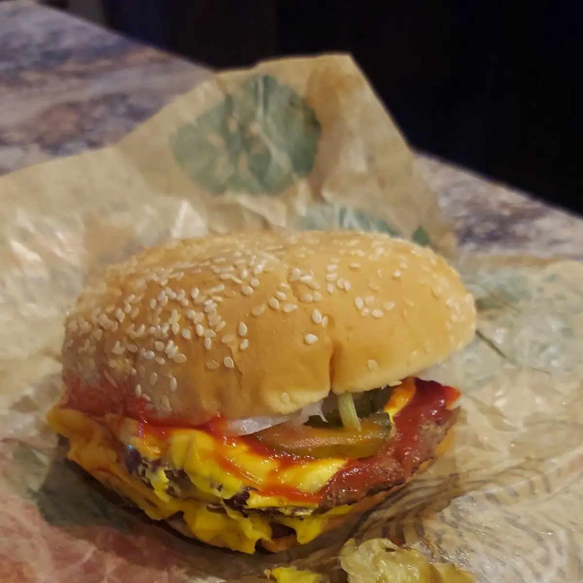 Whopper Jr Cheeseburger Deluxe