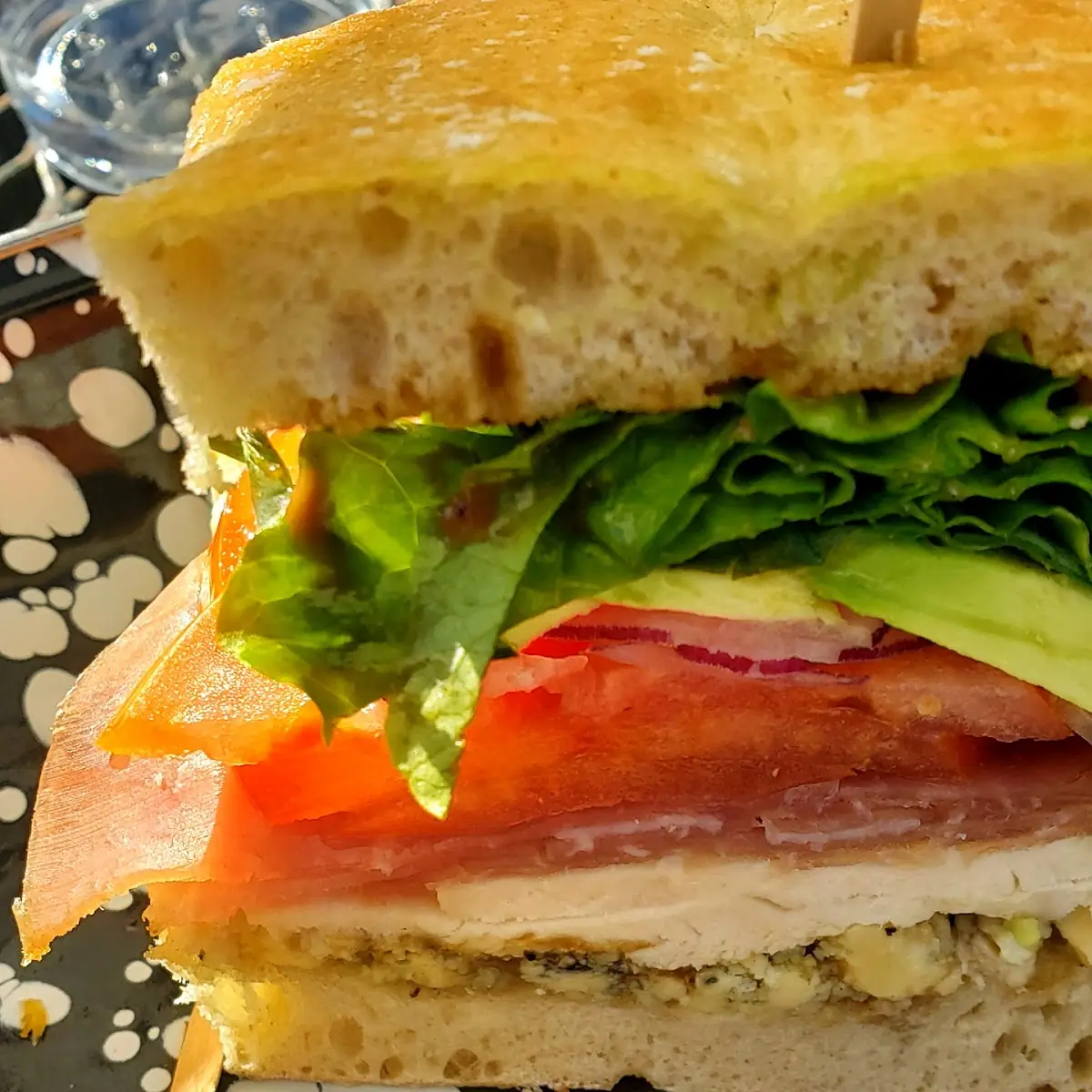 Panini Cobb on Focaccia