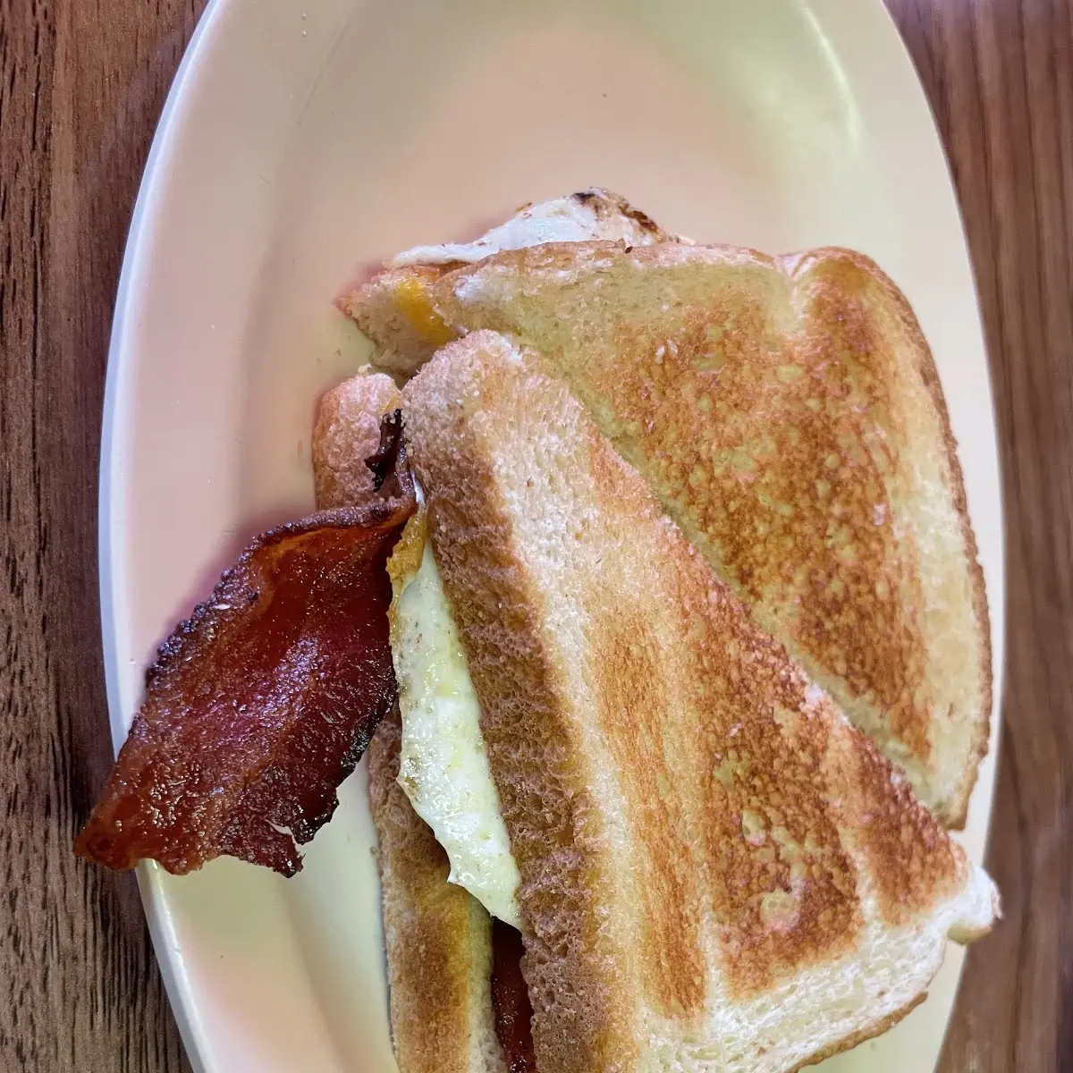 Fried Egg Sandwich with Bacon and Cheese
